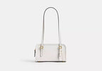 Crinkle Patent Leather Swing Zip Shoulder Bag