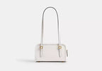 Crinkle Patent Leather Swing Zip Shoulder Bag