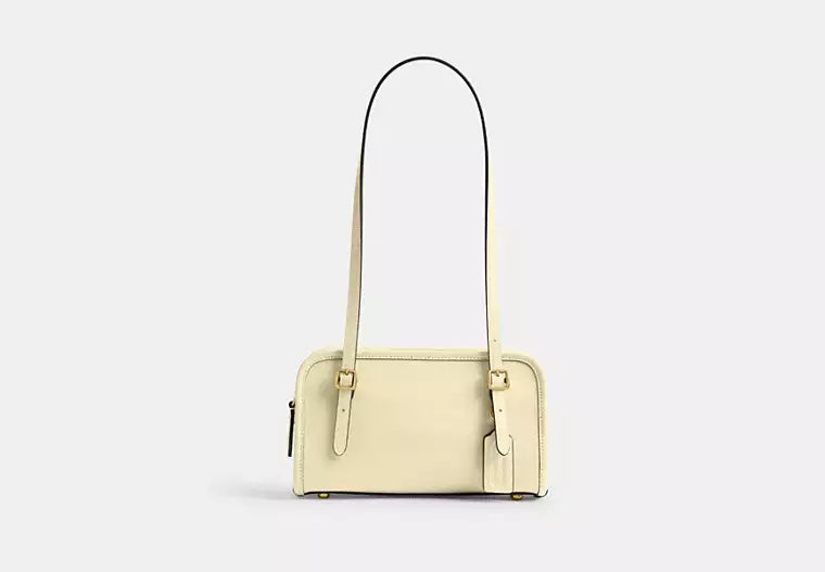 Crinkle Patent Leather Swing Zip Shoulder Bag