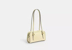 Crinkle Patent Leather Swing Zip Shoulder Bag