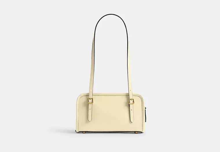 Crinkle Patent Leather Swing Zip Shoulder Bag