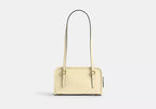Crinkle Patent Leather Swing Zip Shoulder Bag