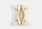 Crinkle Patent Leather Swing Zip Shoulder Bag