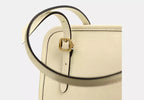 Crinkle Patent Leather Swing Zip Shoulder Bag