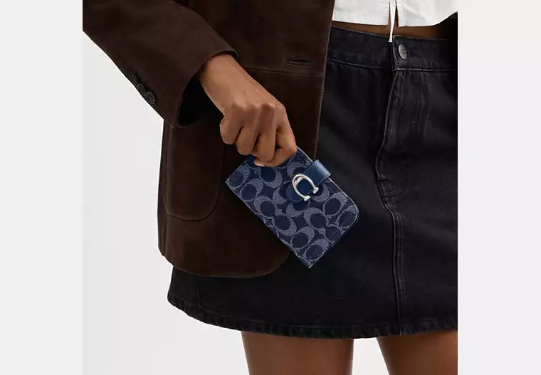 Tabby Wallet Signature Denim