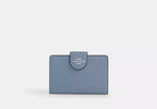 Medium Corner Zip Leather Wallet With ID Window