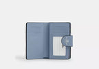 Medium Corner Zip Leather Wallet With ID Window