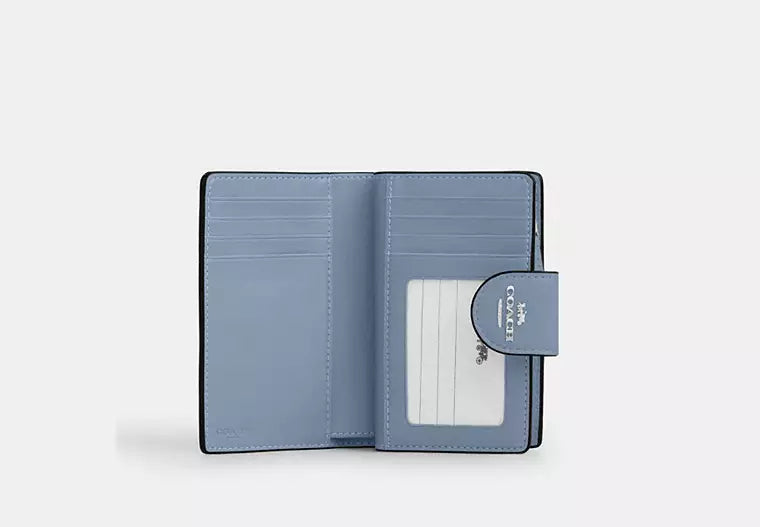 Medium Corner Zip Leather Wallet With ID Window