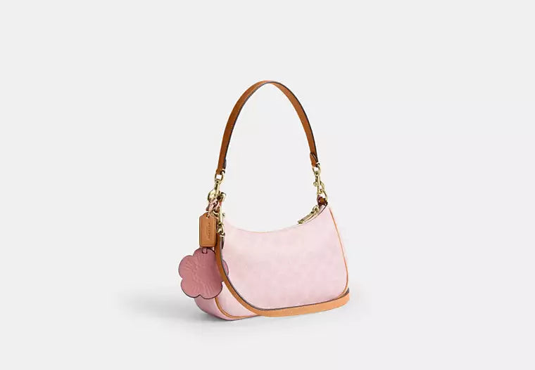 Terri Shoulder Bag - Signature Canvas - Charm