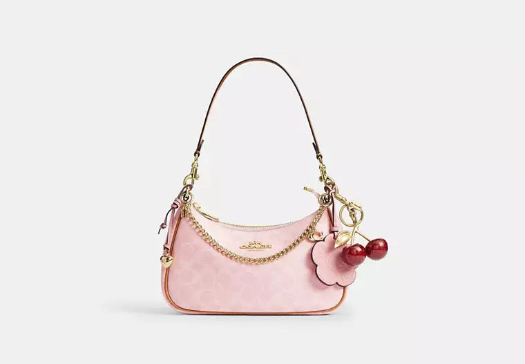 Terri Shoulder Bag - Signature Canvas - Charm