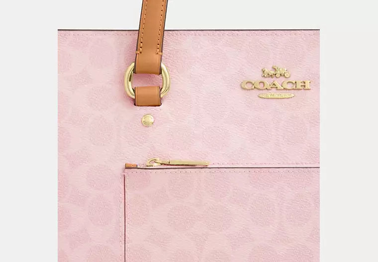 Signature Canvas Station Tote Bag With Laptop Pocket