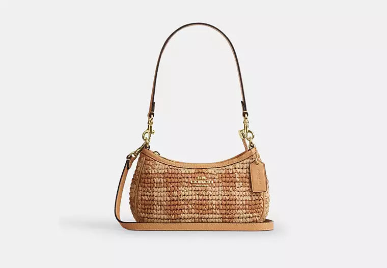Terry Mini Crossbody Bag Gingham – Straw & Leather