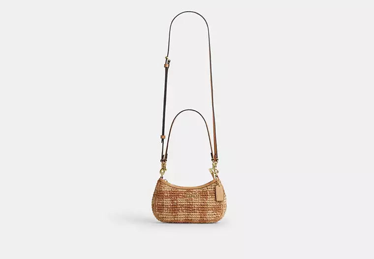 Terry Mini Crossbody Bag Gingham – Straw & Leather