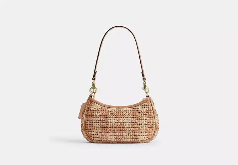 Terry Mini Crossbody Bag Gingham – Straw & Leather
