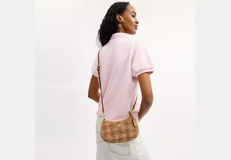 Terry Mini Crossbody Bag Gingham – Straw & Leather