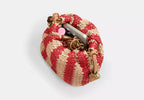 Mini Straw Drawstring Bag with Detachable Chains