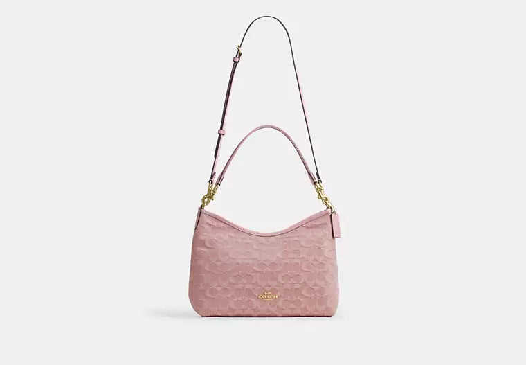 Denim Shoulder Bag With Detachable Strap