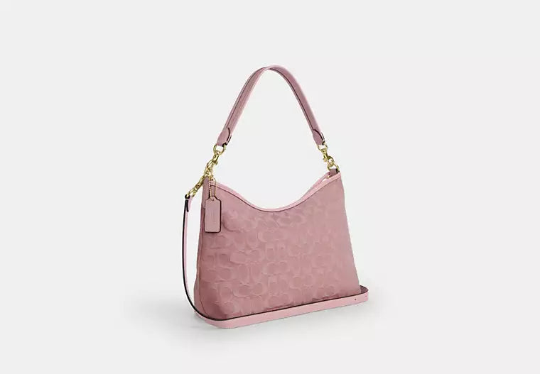 Denim Shoulder Bag With Detachable Strap