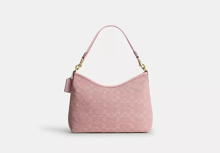 Denim Shoulder Bag With Detachable Strap