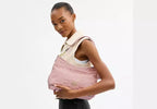 Denim Shoulder Bag With Detachable Strap