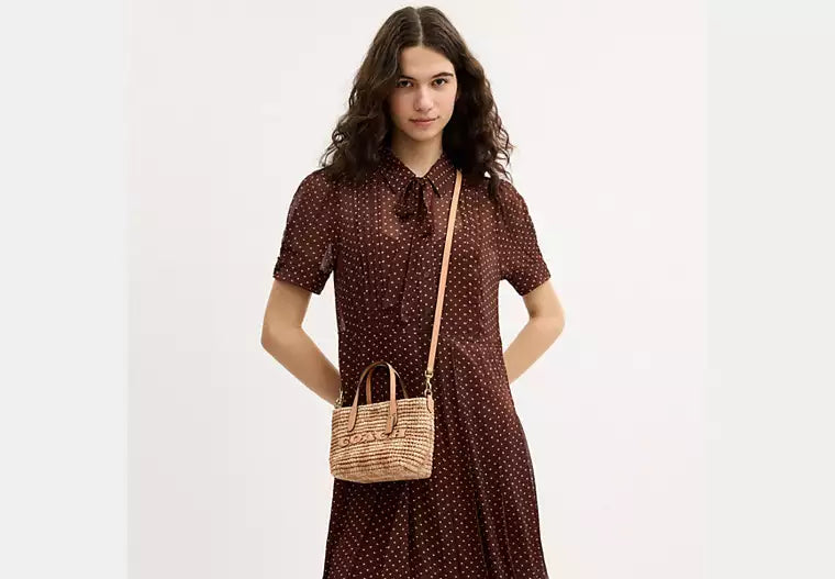 City Mini Tote Bag - Gingham Print