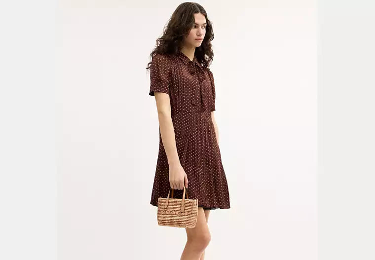 City Mini Tote Bag - Gingham Print