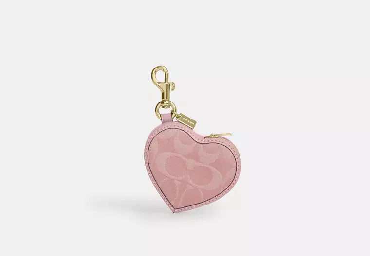 Heart Bag Charm - Signature Denim