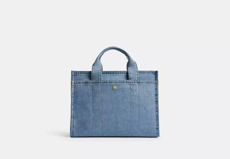 Denim Cargo Tote Bag – Convertible Shoulder & Crossbody