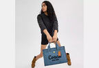 Denim Cargo Tote Bag – Convertible Shoulder & Crossbody