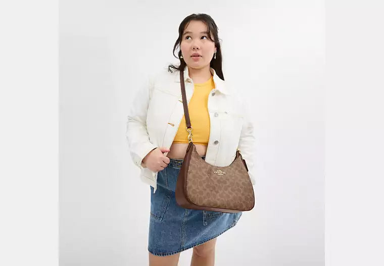 Terri Hobo Bag - Signature Canvas