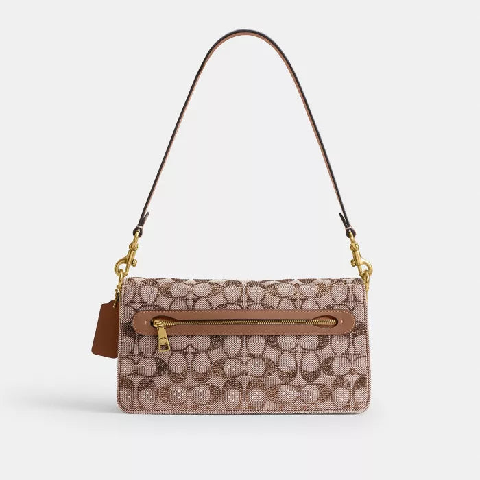 Tabby Shoulder Bag 26 In Crystal Signature Jacquard