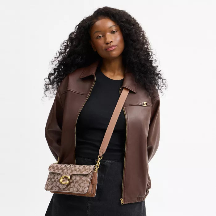 Tabby Shoulder Bag 26 In Crystal Signature Jacquard