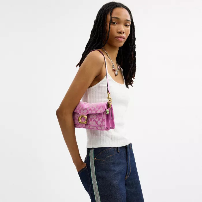 Brain Dead Soft Tabby Shoulder Bag 26 In Signature Jacquard