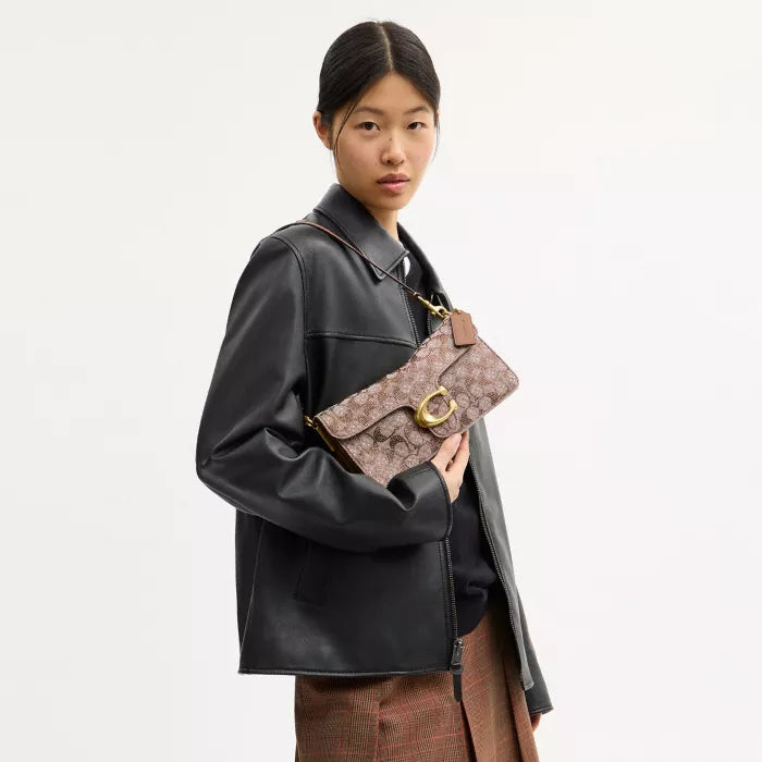 Tabby Shoulder Bag 26 In Crystal Signature Jacquard
